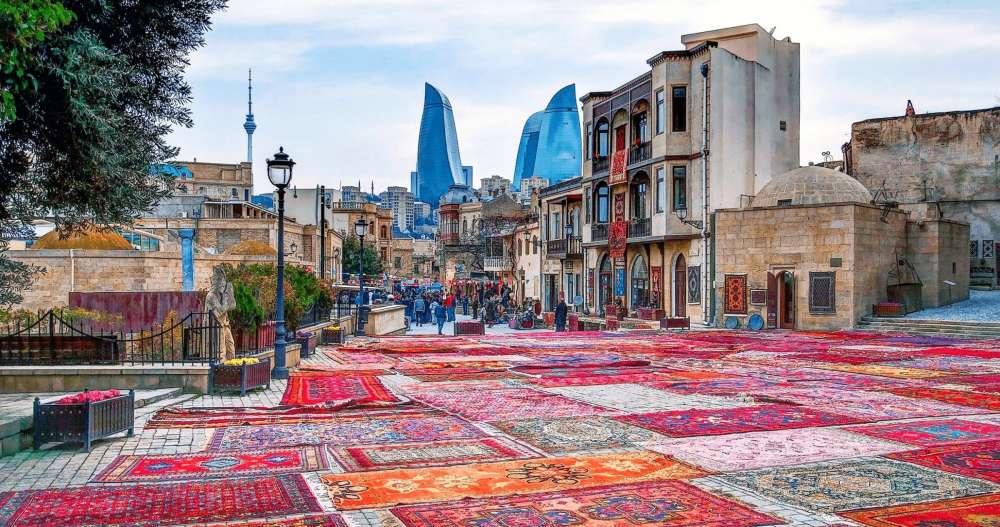 Salam Baku with Welcome Tea set