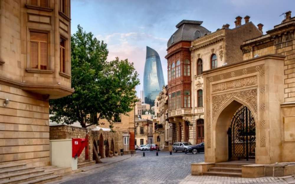 Salam Baku with Welcome Tea set
